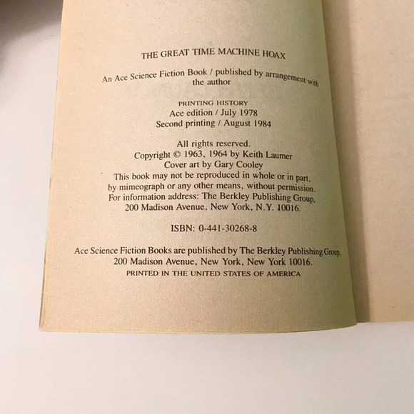 Vintage 1980s Lot of 3 Keith Laumer Books Infinite Cage Ultimax Man Time Machine - Picture 12 of 16